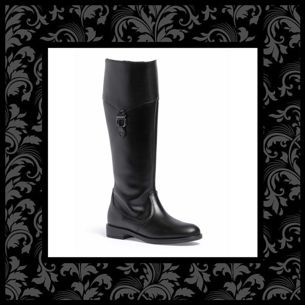 Italian Shoemakers Leather Knee High Boot
